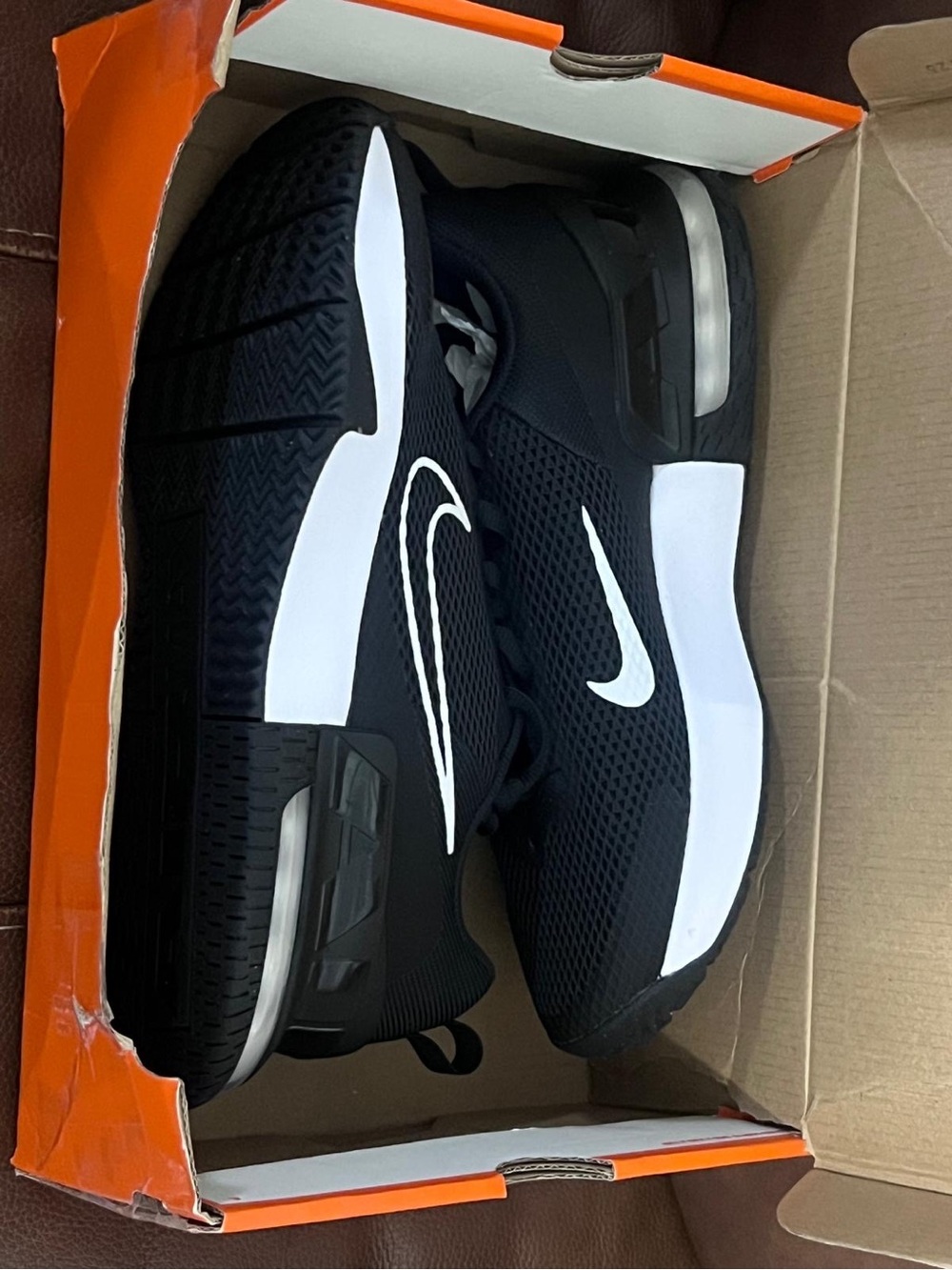 Nike Black and White Men’s Air-Enhanced Training Sneakers